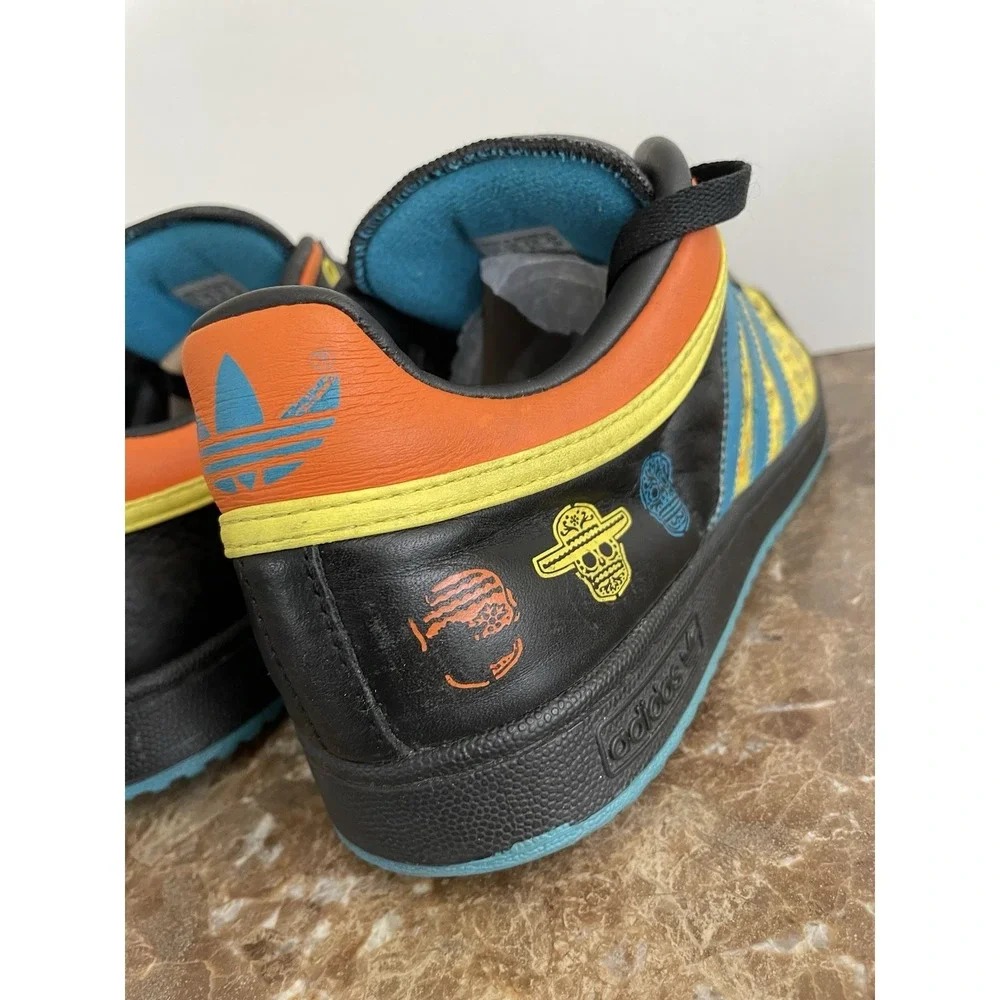 Vtg Adidas Top Ten Low Day of‎ the Dead Multicolor Sneakers Shoes Limited Ed 9